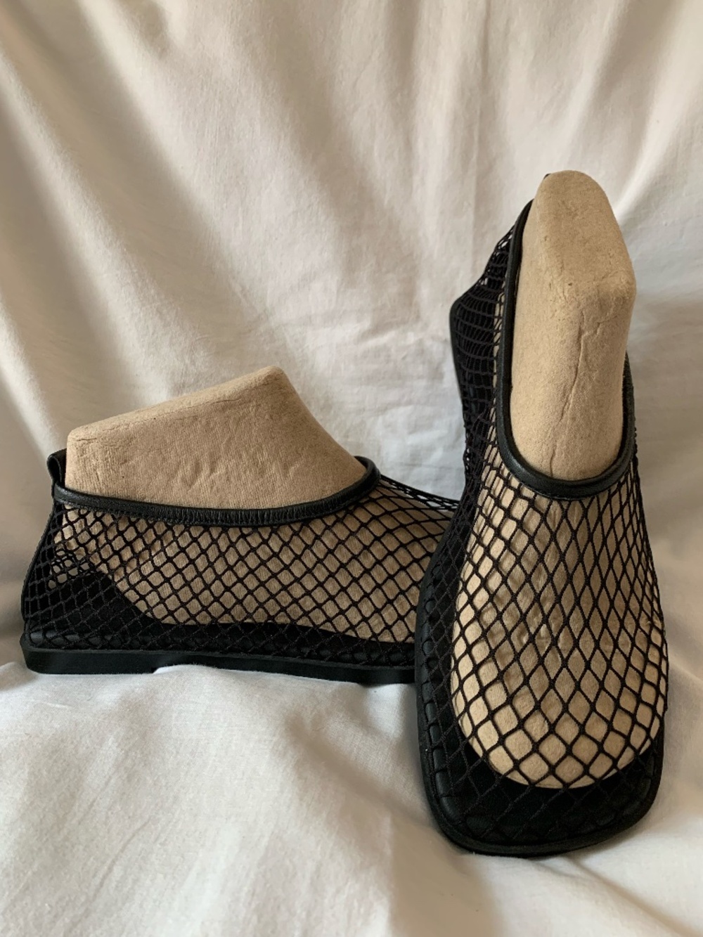 STINE GOYA black mesh 'SGReelo Ballerina Shoes'